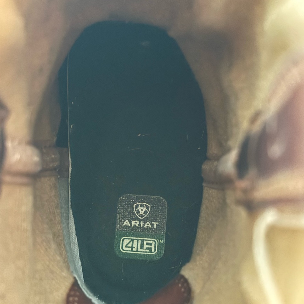 Ariat Brown Leather Cowboy Boots - Picture 4 of 6